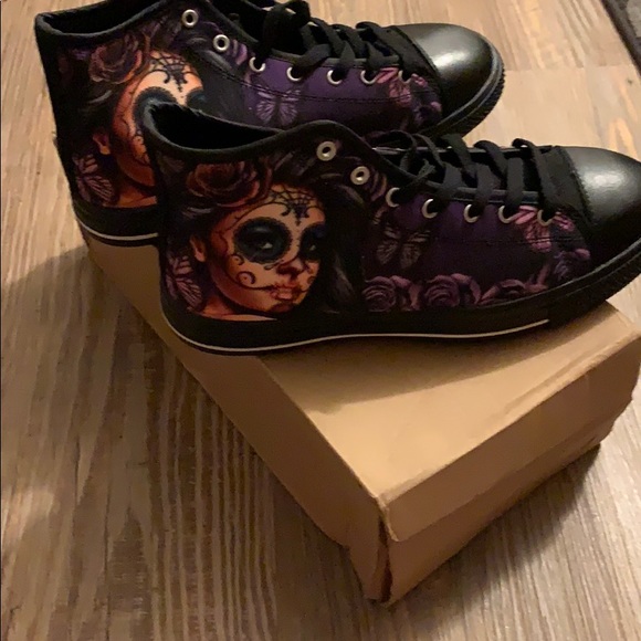 Shoes - Custom spray painted shoes.